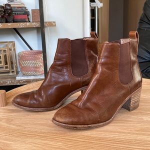 Madewell Frankie Boot Whiskey Brown Leather Sz 8 1/2 8.5